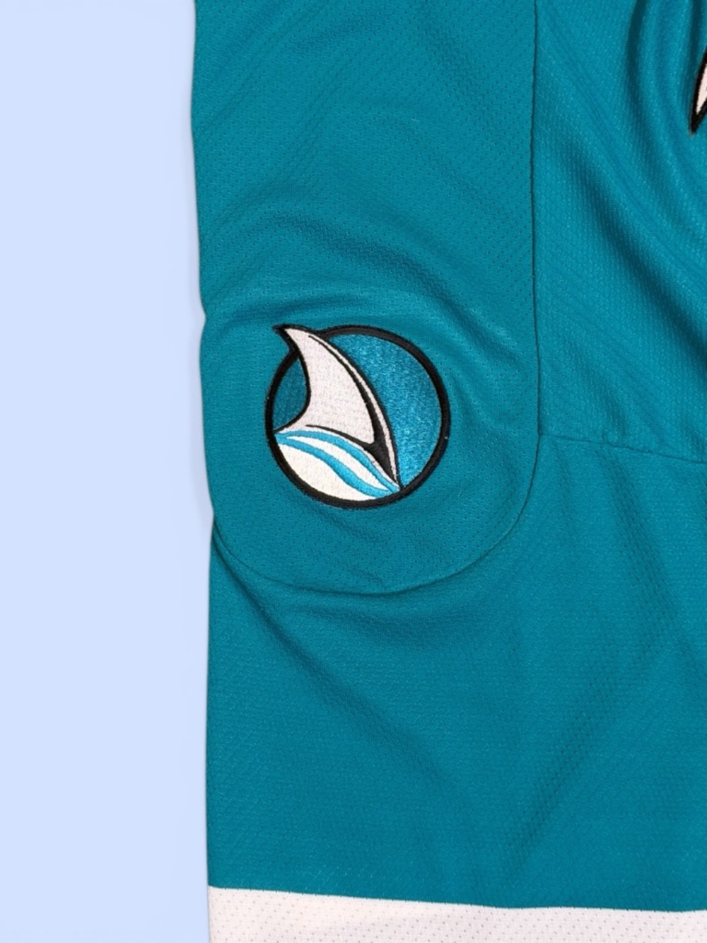 NHL Jersey San Jose Sharks CCM Maska Teal Black White Sz XXL Hockey Jersey VTG - Picture 6 of 11